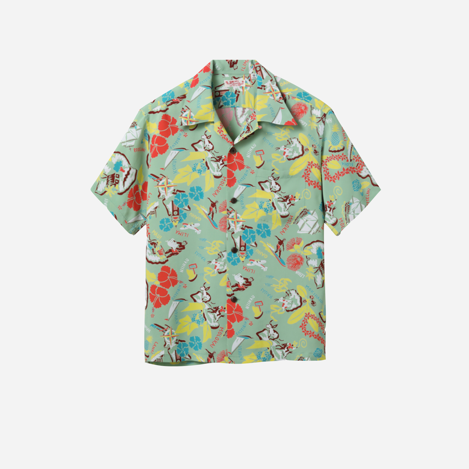 RAYON HAWAIIAN SHIRT “SYMBOL OF THE ISLANDS”