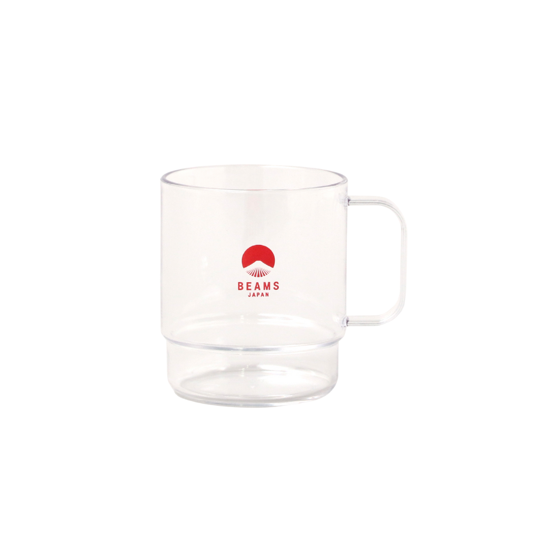 Beams Japan Stacking Mug CLEAR x RED