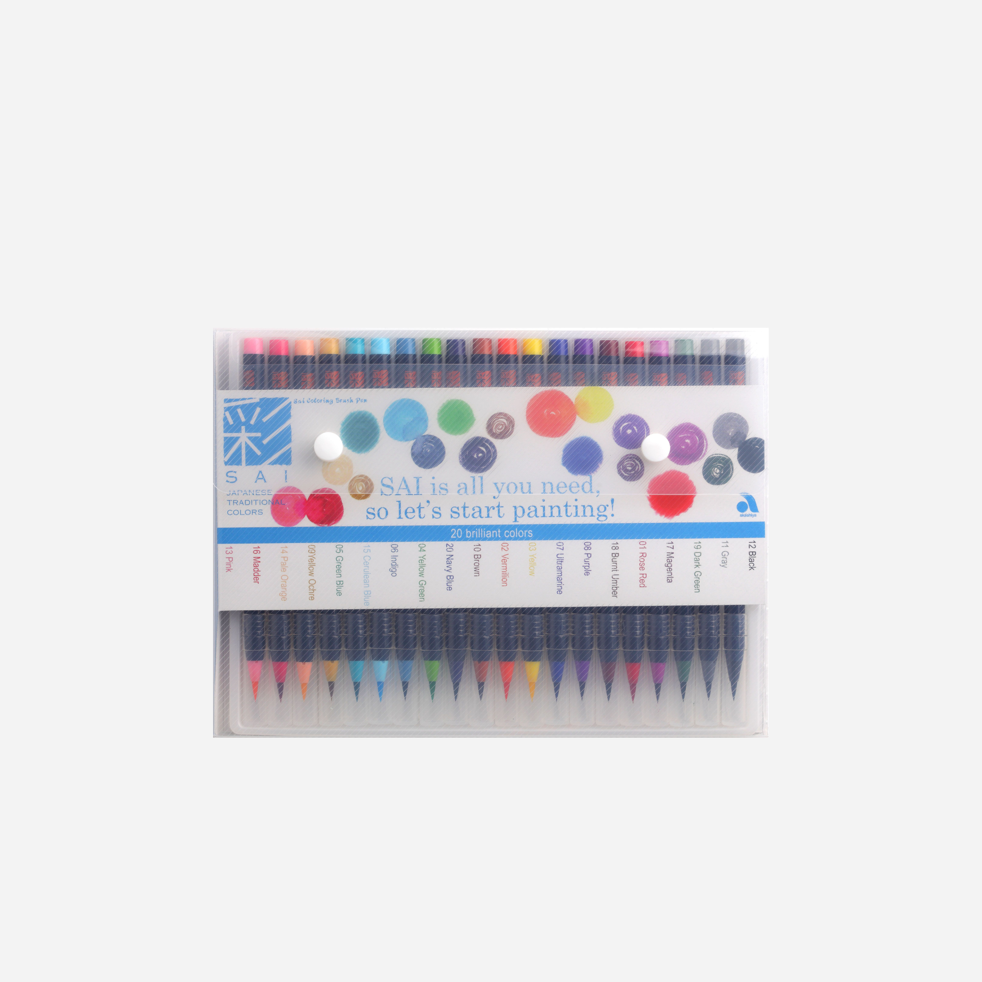 SUISAI Brush Pen 20 color set
