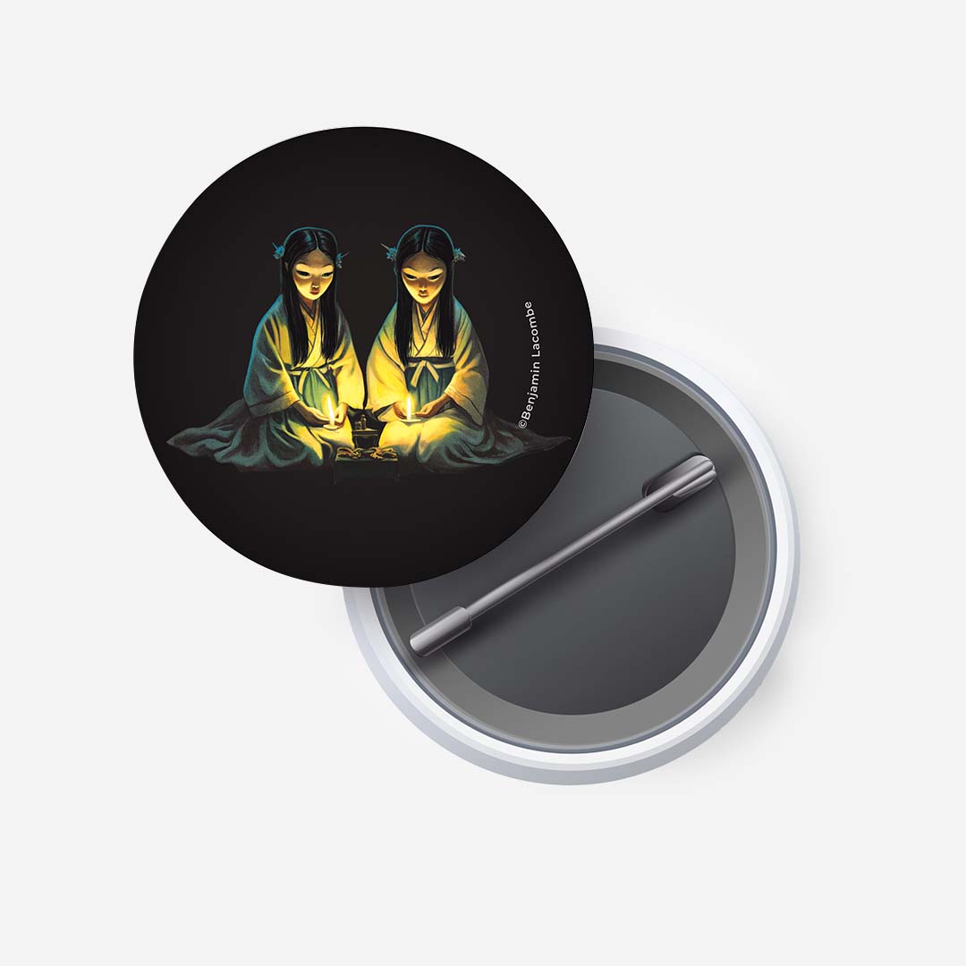 Button Pin 55mm Sisters - Storie di Donne Samurai