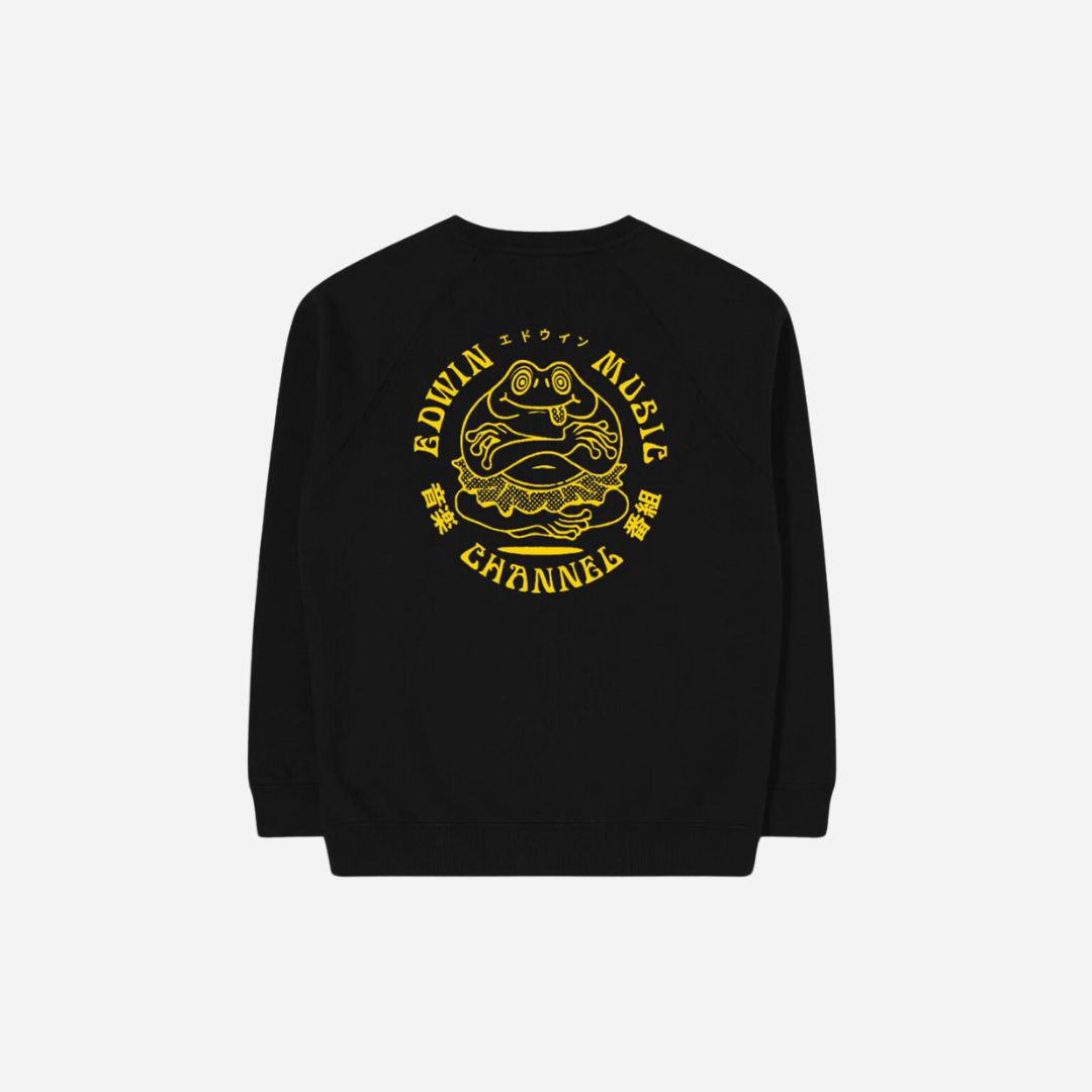 Edwin Music Channel Sweat BLACK