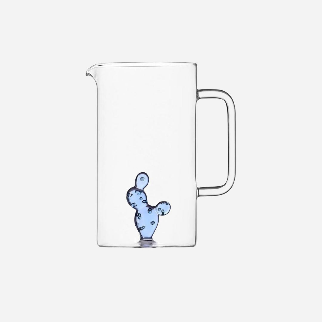 MEDITERRANEAN BLUE CACTUS carafe