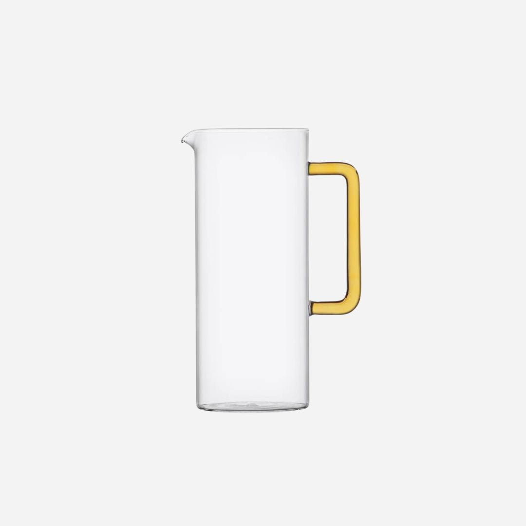 TUBE jug with yellow handle