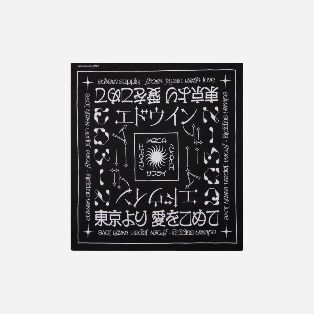 Edwin Bandana Black/White