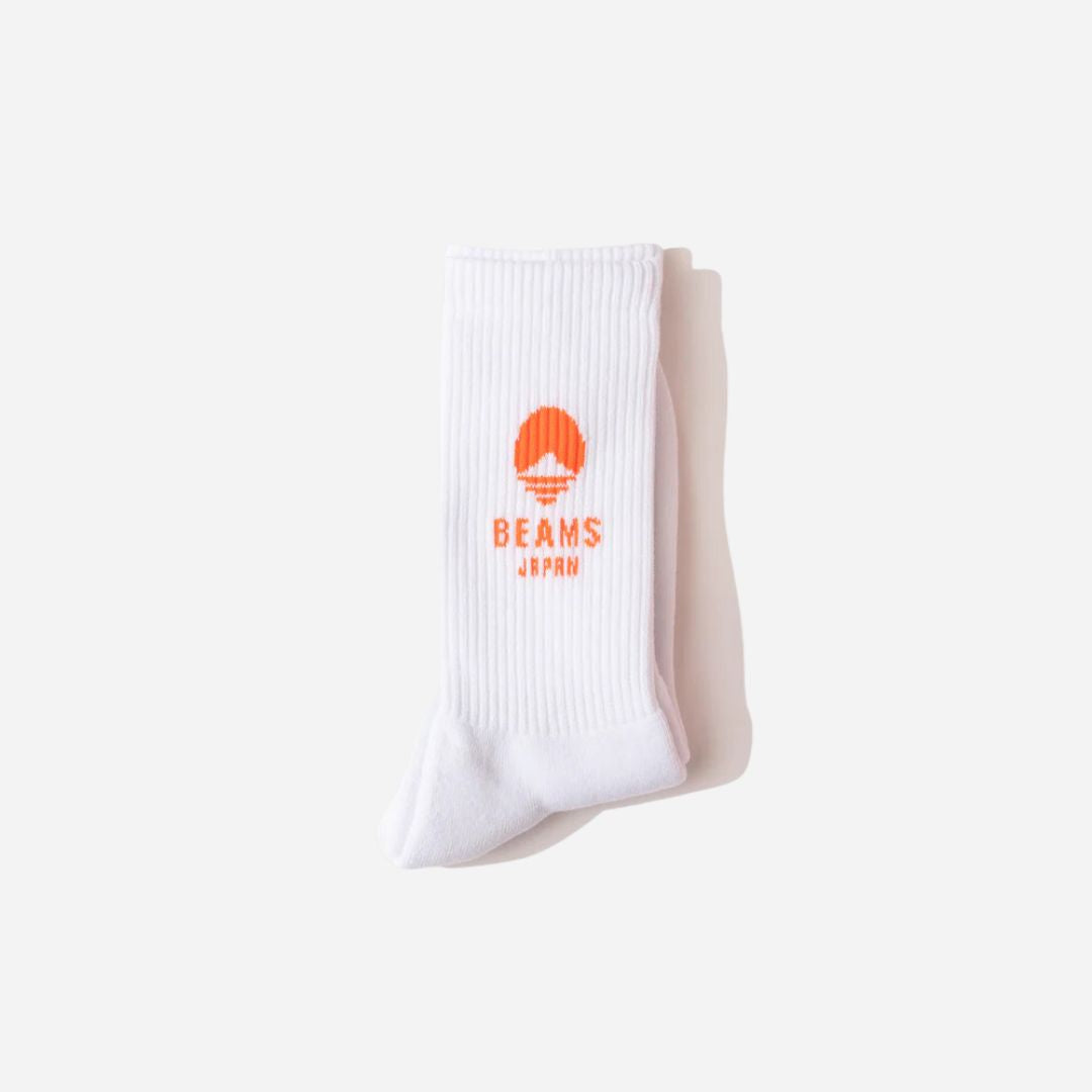 Beams Japan Socks WHT/ORA