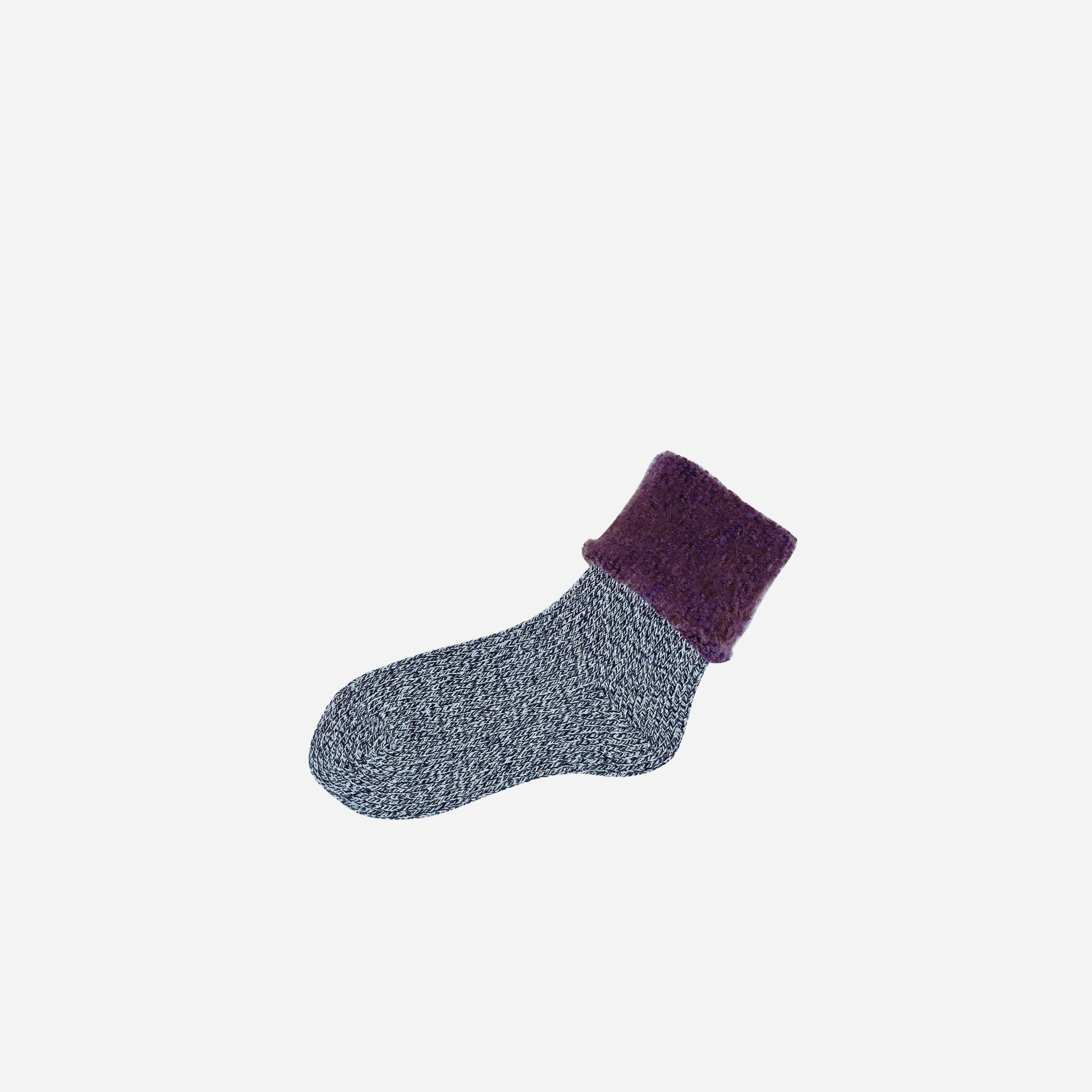 Washable wool pile socks