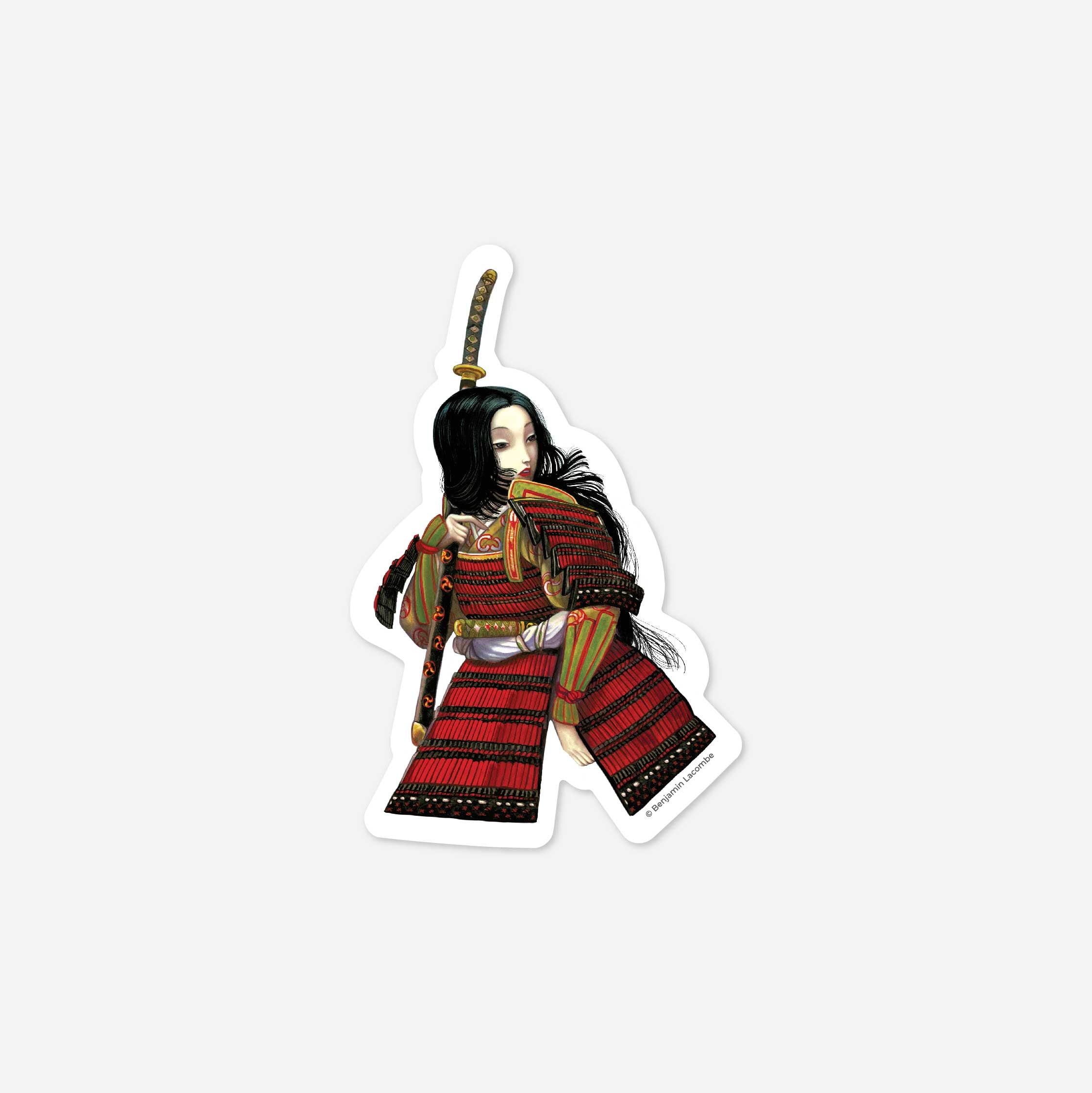 Tomoe PVC Vinyl Sticker - Stories of Samurai Women