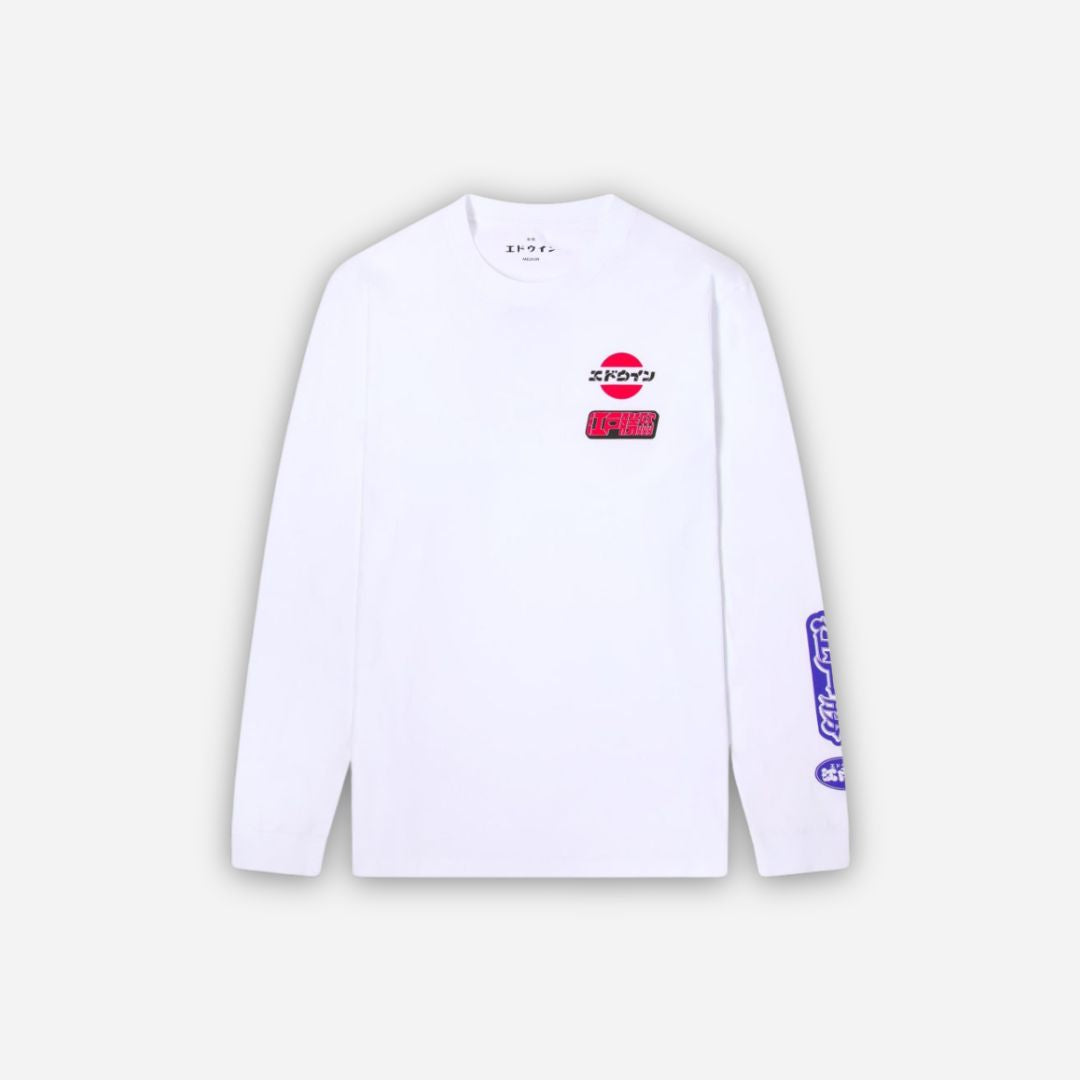 Edo Win T-shirt LS WHITE