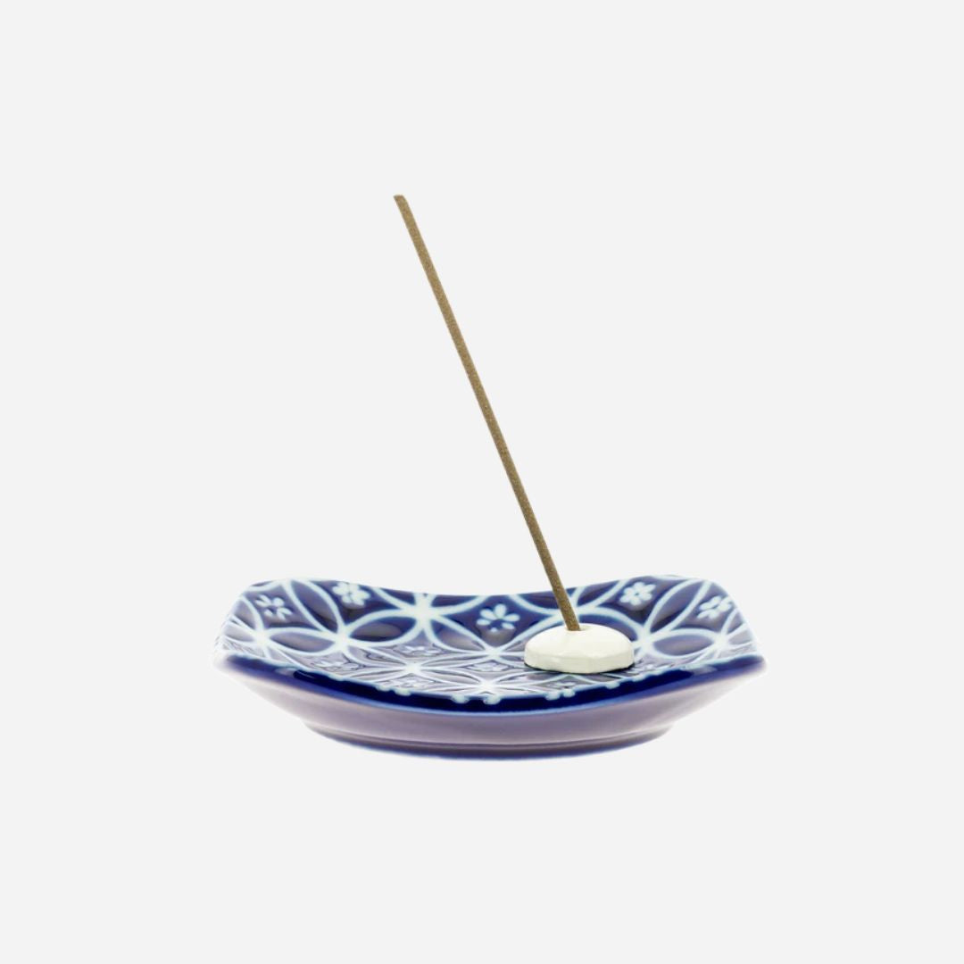 Flat Incense Burner - Ruri Shippoh