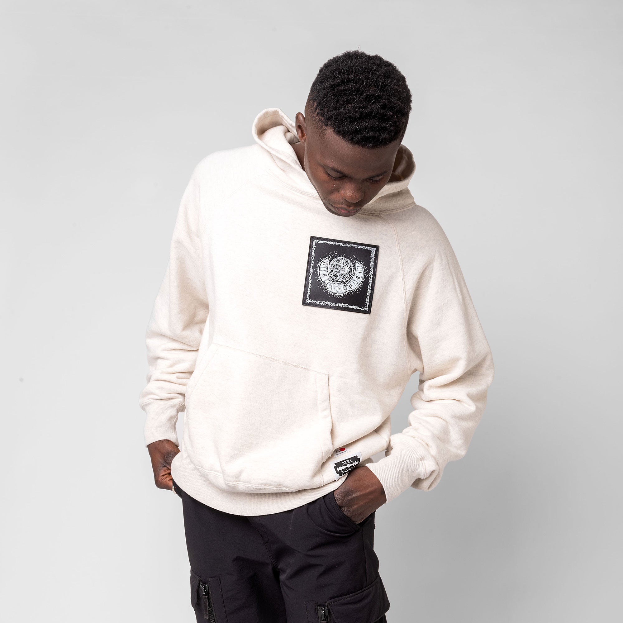 Kidill X Edwin Democracy Print Hoodie White