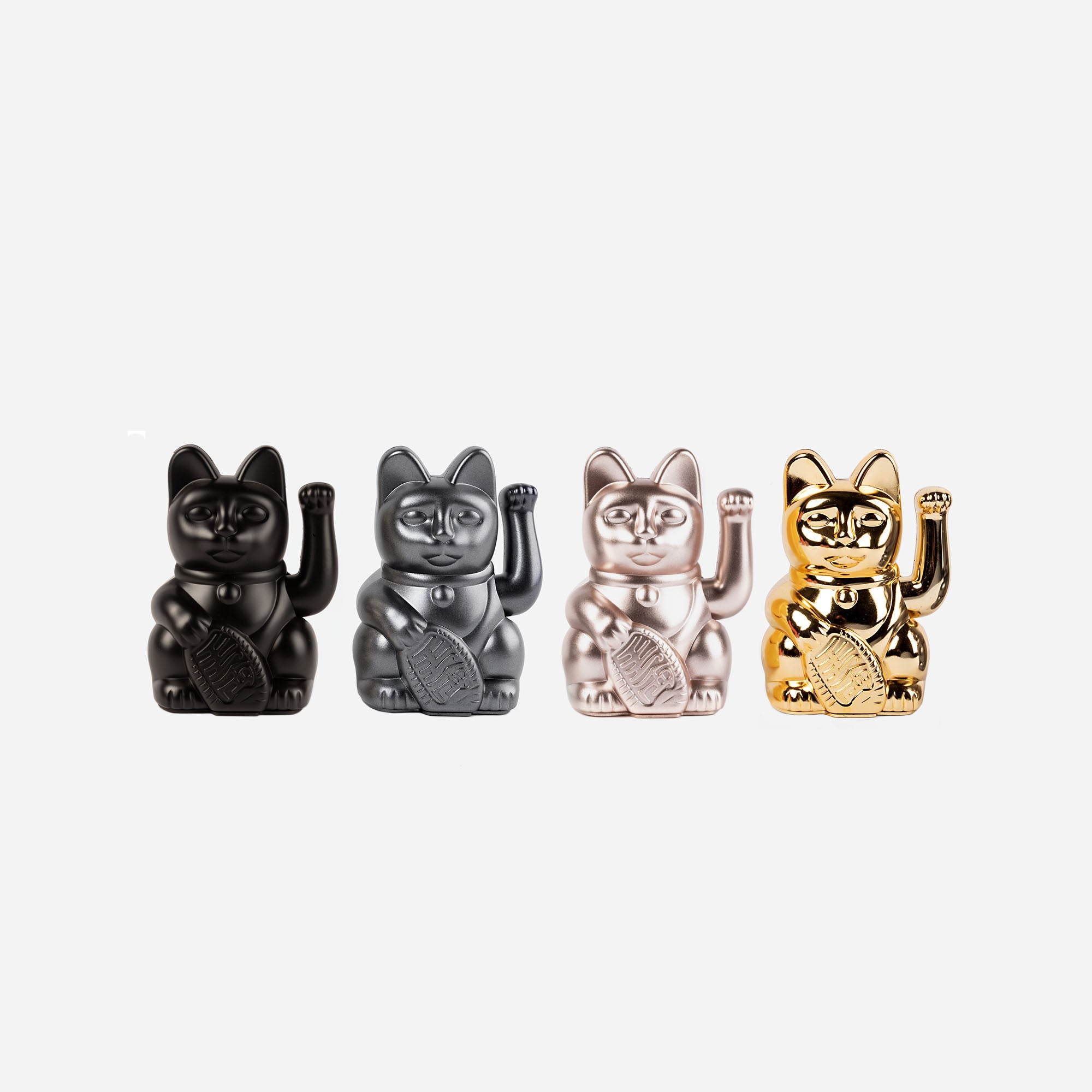 Cerimonia nuziale di coppia di gatti manekineko in ceramica giapponese -  KONEKOHINA - 3,5 cm